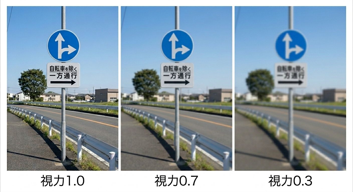 視力別の見え方シミュレーション